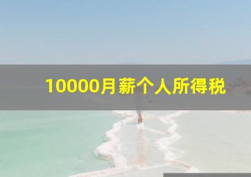 10000月薪个人所得税