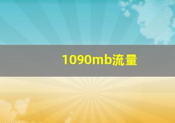 1090mb流量