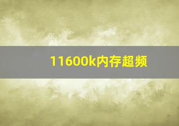 11600k内存超频