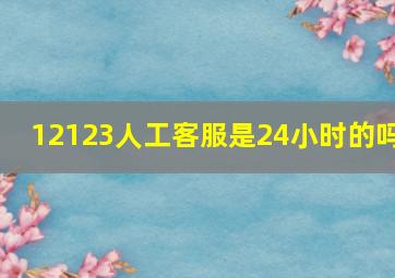 12123人工客服是24小时的吗