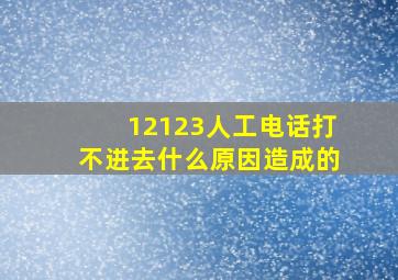 12123人工电话打不进去什么原因造成的