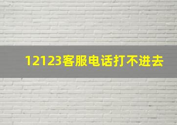 12123客服电话打不进去