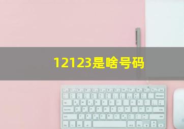 12123是啥号码