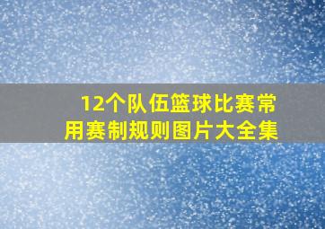 12个队伍篮球比赛常用赛制规则图片大全集