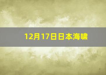 12月17日日本海啸