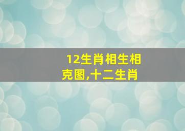 12生肖相生相克图,十二生肖