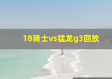 18骑士vs猛龙g3回放