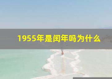 1955年是闰年吗为什么