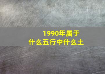 1990年属于什么五行中什么土