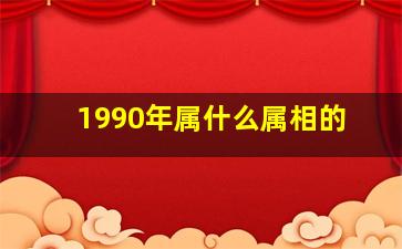 1990年属什么属相的