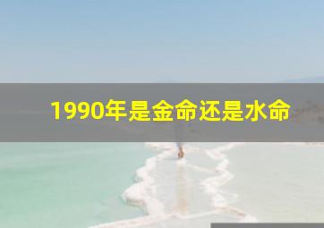 1990年是金命还是水命