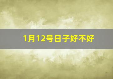 1月12号日子好不好