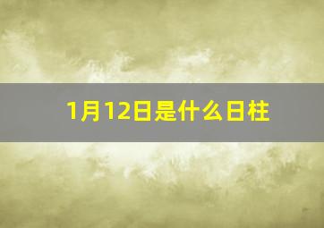 1月12日是什么日柱