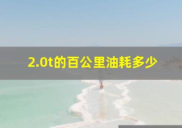 2.0t的百公里油耗多少