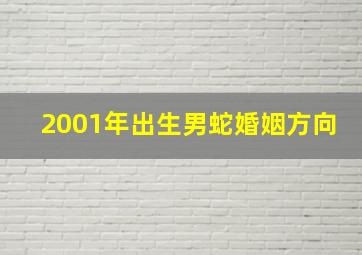 2001年出生男蛇婚姻方向