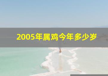 2005年属鸡今年多少岁