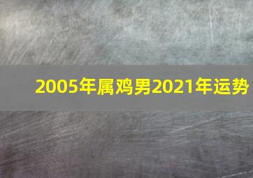 2005年属鸡男2021年运势