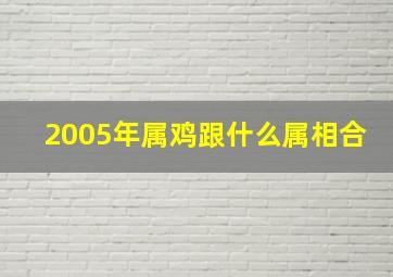 2005年属鸡跟什么属相合