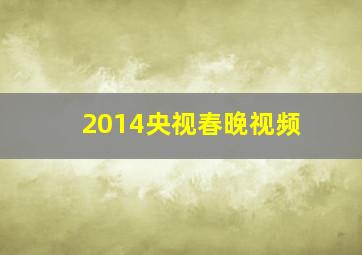 2014央视春晚视频