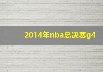 2014年nba总决赛g4