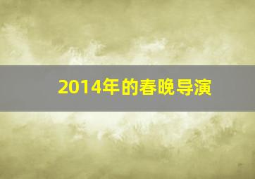 2014年的春晚导演