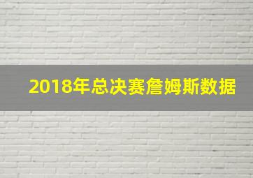 2018年总决赛詹姆斯数据