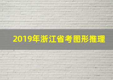 2019年浙江省考图形推理