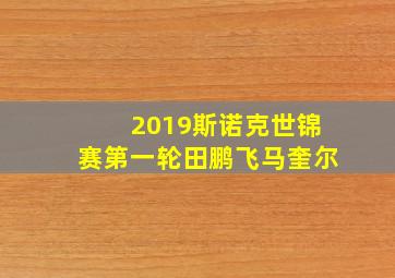 2019斯诺克世锦赛第一轮田鹏飞马奎尔