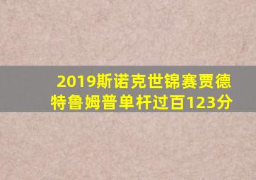 2019斯诺克世锦赛贾德特鲁姆普单杆过百123分