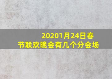 20201月24日春节联欢晚会有几个分会场