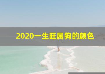 2020一生旺属狗的颜色