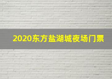 2020东方盐湖城夜场门票