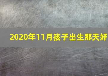 2020年11月孩子出生那天好