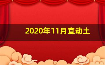 2020年11月宜动土