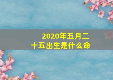 2020年五月二十五出生是什么命