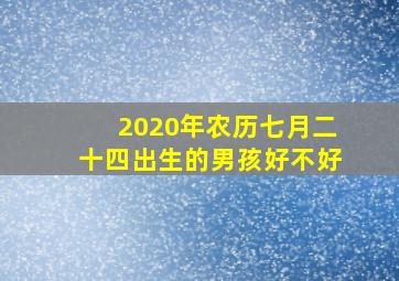 2020年农历七月二十四出生的男孩好不好