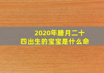 2020年腊月二十四出生的宝宝是什么命