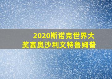 2020斯诺克世界大奖赛奥沙利文特鲁姆普