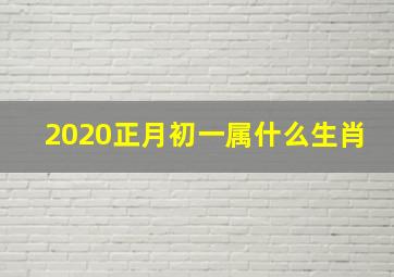 2020正月初一属什么生肖