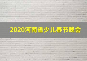 2020河南省少儿春节晚会