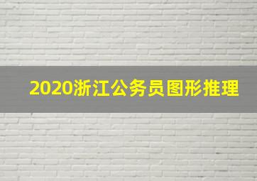 2020浙江公务员图形推理