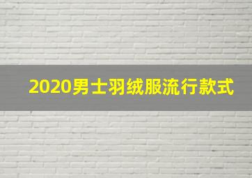 2020男士羽绒服流行款式