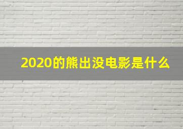 2020的熊出没电影是什么