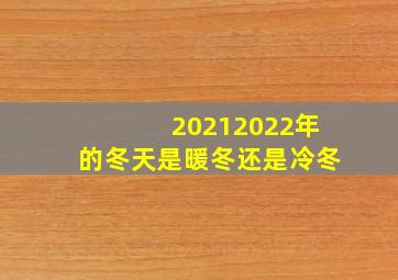 20212022年的冬天是暖冬还是冷冬