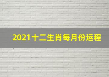 2021十二生肖每月份运程