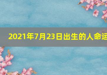 2021年7月23日出生的人命运