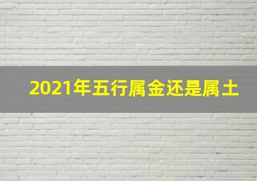 2021年五行属金还是属土