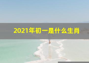 2021年初一是什么生肖