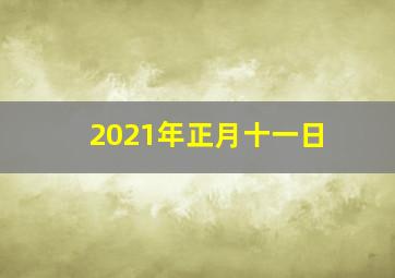 2021年正月十一日