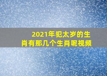 2021年犯太岁的生肖有那几个生肖呢视频